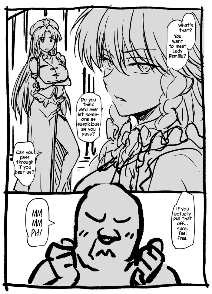 Sakuya-san to Meiling-san to Long-Range Oji-san | Sakuya, Meiling and the Long-Range Uncle